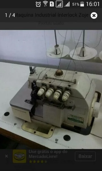 Máquina de Costura Indústrial Interlocke