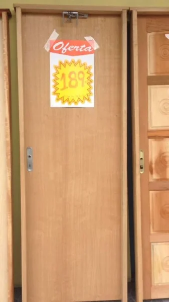 Porta Lisa Padrão Imbuia Folheada Interna Nova