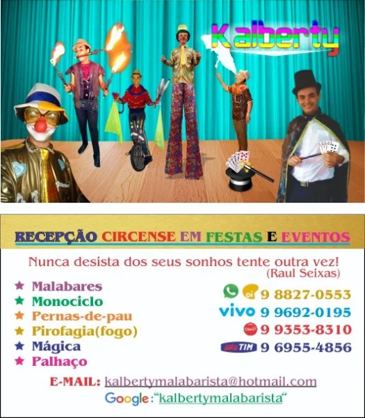 Recepção Circense para Festas e Eventos