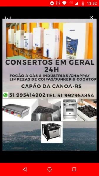 Consertos de Aquecedores a Gás Litoral Gaúcho