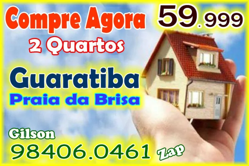 Compre 59.999 Guaratiba / Praia da Brisa 2 Quartos 1ª Lo