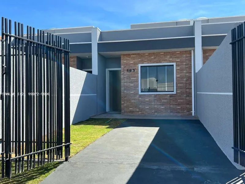 Casa para Venda em Ponta Grossa, Dona Marli, 2 Dormitórios, 1 Banheiro, 1 Vaga