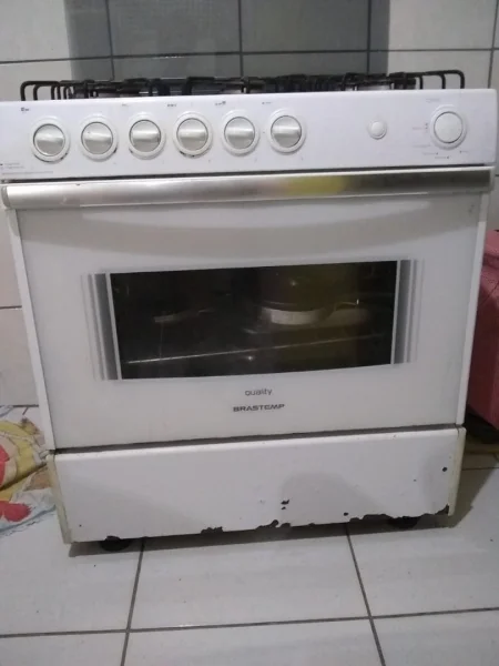 Fogão 6 Bocas Brastemp c/ Tampa de Vidro