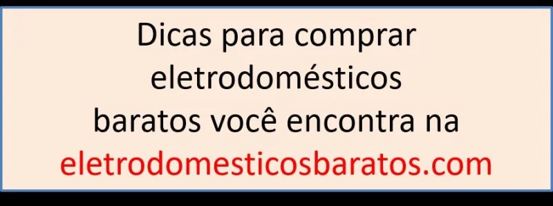 Eletrodomésticos Baratos