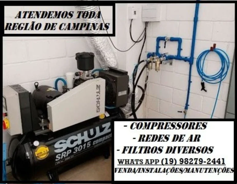 Manutenção e Comércio de Compressores de Ar, Redes de Ar Ppr, Tubulaçõ