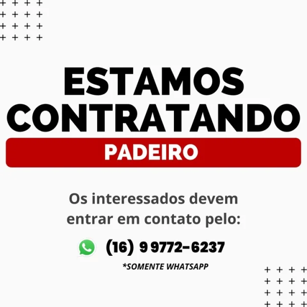 Vaga para Padeiro