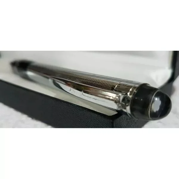 Caneta Esferográfica Montblanc Prata Preta