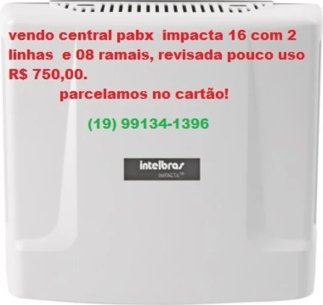 Vendo Central Pabx Impacta 16