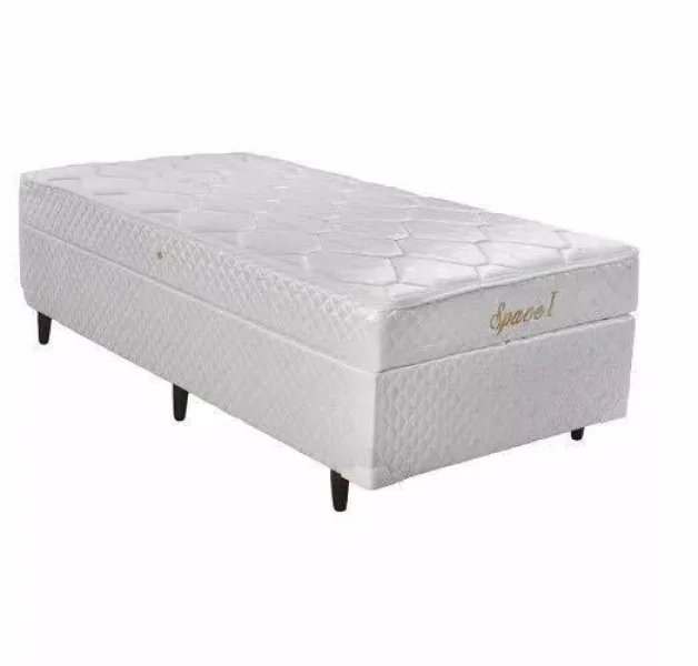 Cama Box Solteiro com Baú (colchão de Mola)
