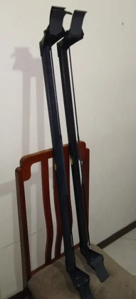 Bagageiro Rack de Teto Aço Preto para Fiat Mobi 2016 Até 2020