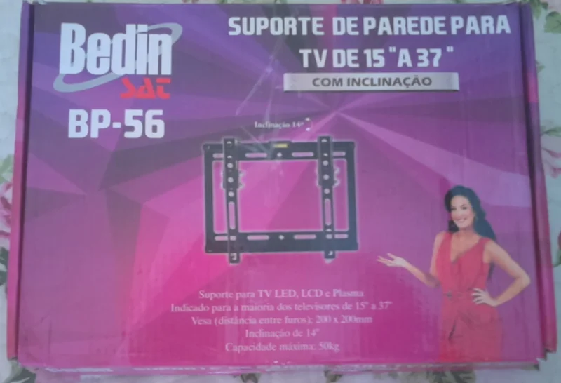 Suporte de Parede para TV de 15" a 37" Bedin