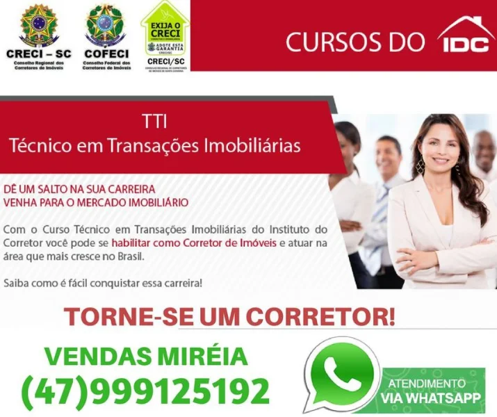 Torne-se Corretor de Imóveis. Curso Técnico em Transações Imobiliárias