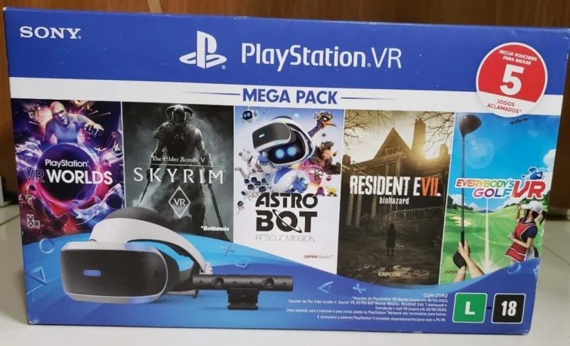 Venda de óculos Playstation Vr + Câmera