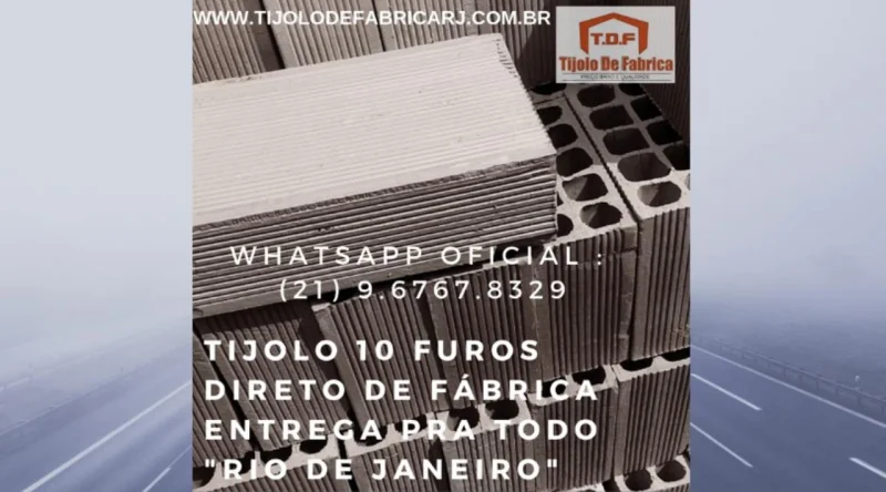Tijolo Direto de Fábrica Whatsapp: (21) 9.6767.8329paty do Alferes- RJ
