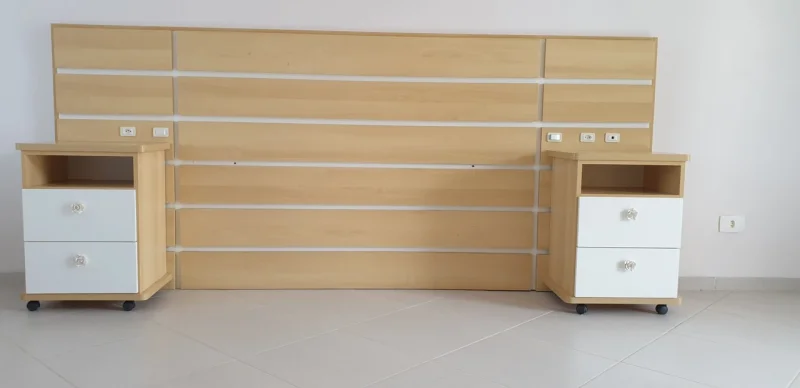 Cabeceira de Cama + Criados + Guarda Roupa