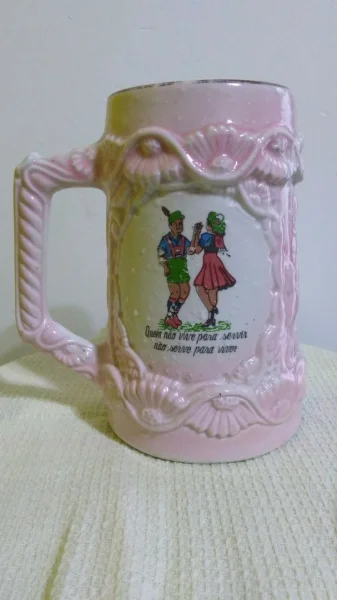 Caneca de Chopp Antiga Rosa