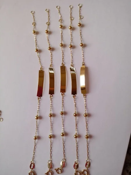 Pulseira Infantil em Ouro 18k