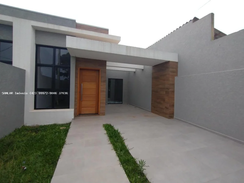 Casa para Venda em Ponta Grossa, Uvaranas, 3 Dormitórios, 1 Suíte, 1 Banheiro, 2 Vagas