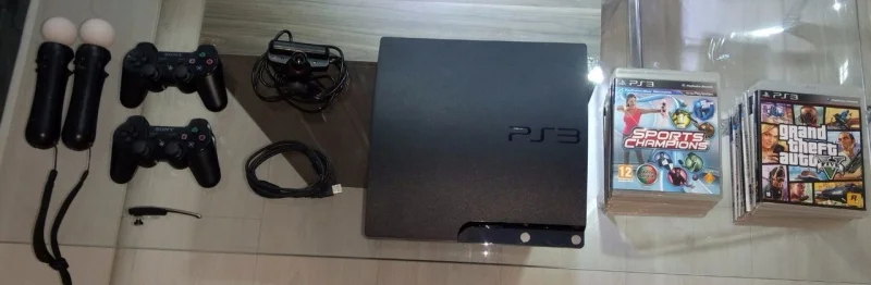 Playstation 3 + 14 Jogos + Kit Move