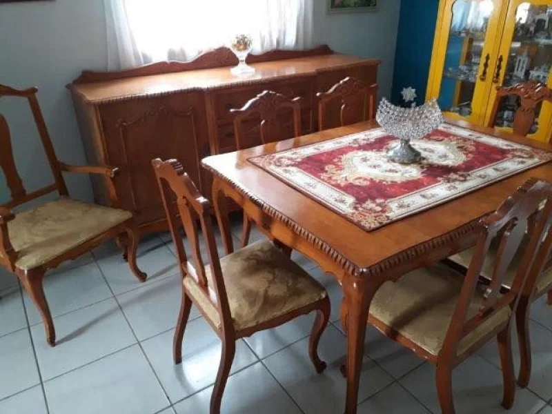 Mesa Cadeiras Balcao Sala de Jantar