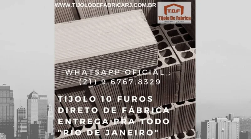 Tijolo Direto de Fábrica Whatsapp: (21) 9.6767.8329 Armacao de Buzios