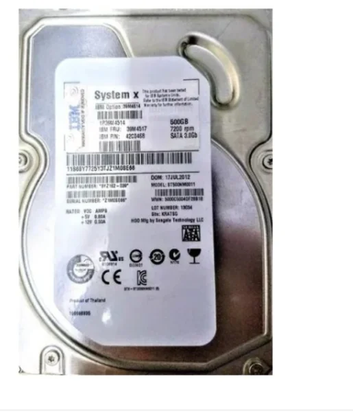 Hd Ibm Sata 500gb 7200rpm 3.5 Polegadas