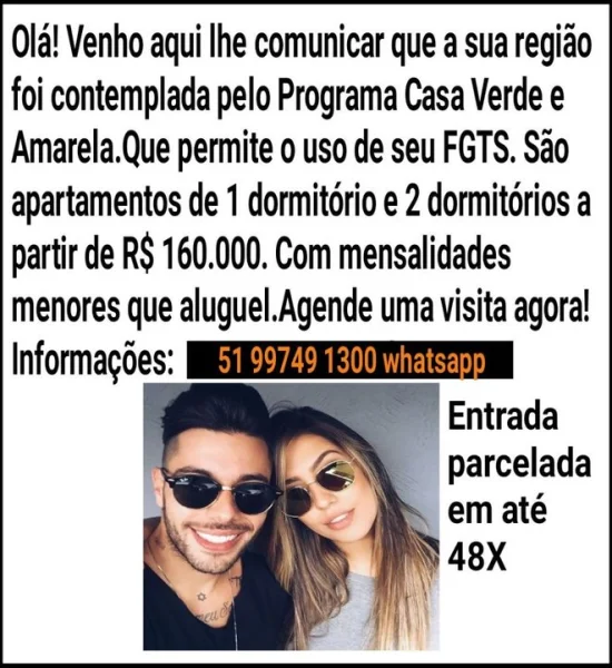 Apartamento de 2 Dormitórios Zona Sul