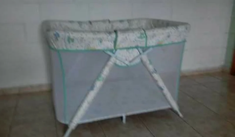 Cercadinho Tubline Dobravel Branco/ Verde