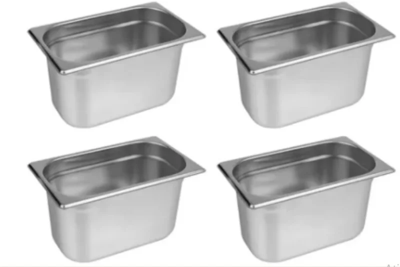 Kit Cubas Gastronomicas Gn 1/4 - Buffet - 162x265x150mm (4 Unidades)