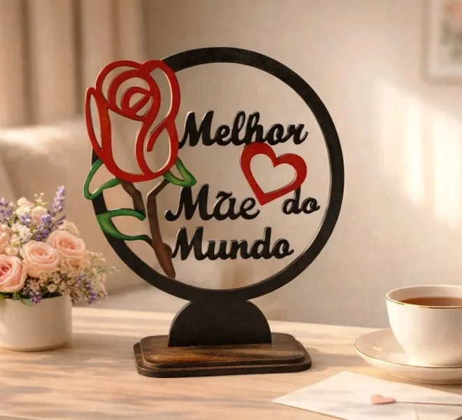 Placa melhor mãe do mundo