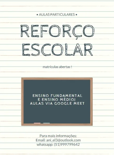 Reforço Escolar da Tia Ani