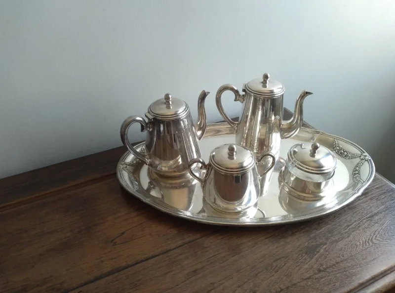 Conjunto de Chá em Prata