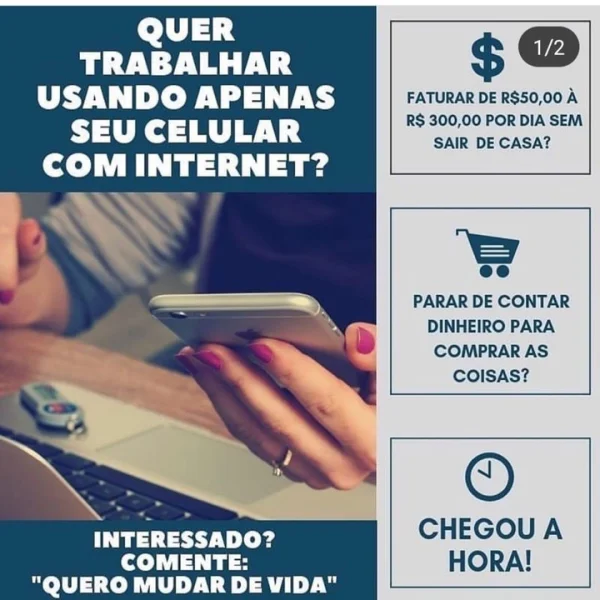 Quer Receber 600 à 1000 Reais por Semana?