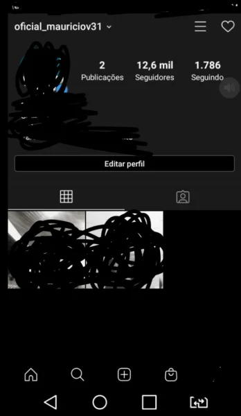 Conta do Instagram com 12.600 Seguidores