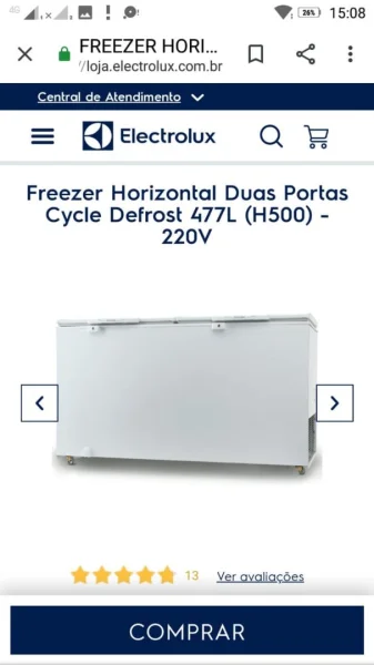 Freezer Seminovo