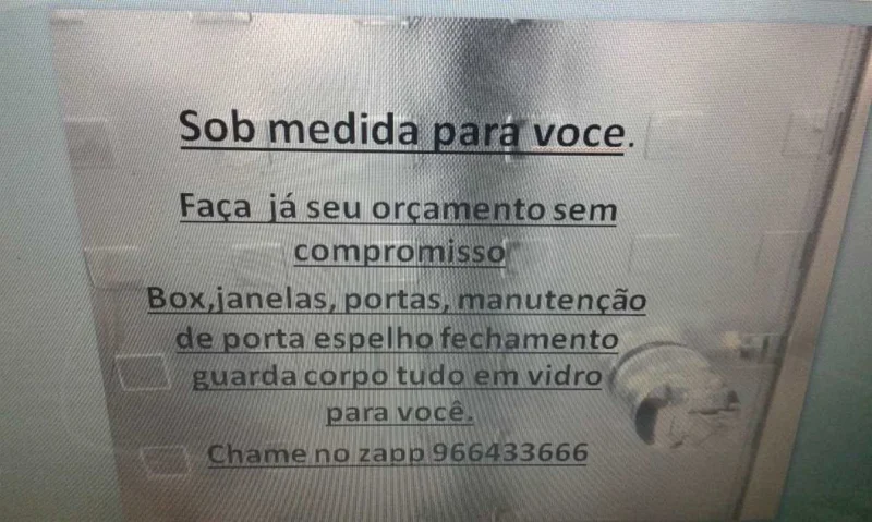 Sob Medida Vidros para Você!