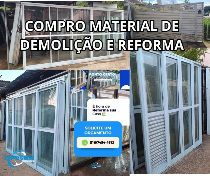 Compro  Material Usado de Demolição