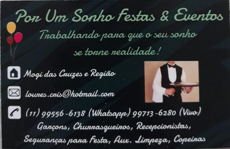Mão de Obra P/festa, Todos Profissionais Garçom, Churrasqueiro Etc