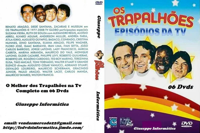 o Melhor dos Trapalhões na TV 06 Dvds