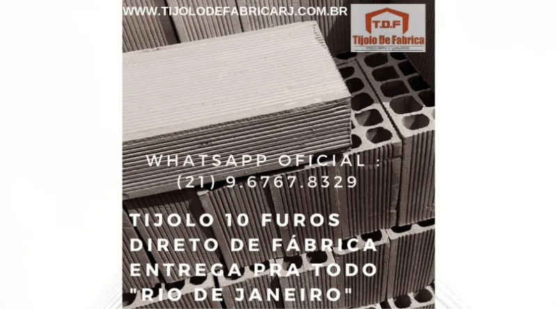 Tijolo Direto de Fábrica Whatsapp: (21) 9.6767.8329 Barra do Pirai - R