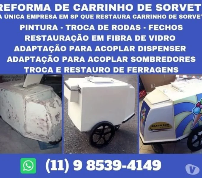 Reforma e Fabricação de Carrinho de Sorvete
