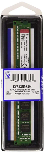 Memória 4gb Ddr3 Kingston Valueram 1333mhz/1.5