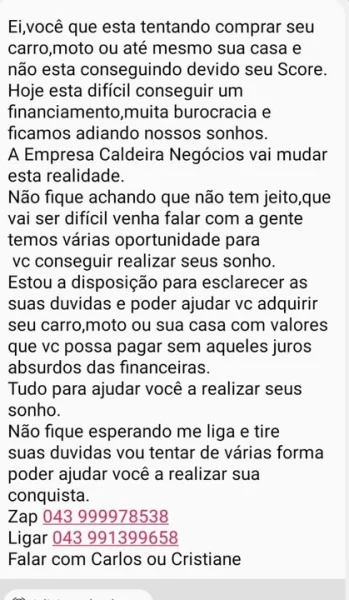 Caldeira Negocios Financeiro