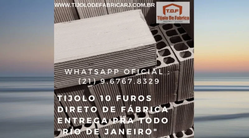 Tijolo Direto de Fábrica Whatsapp: (21) 9.6767.8329 Porciuncula- RJ