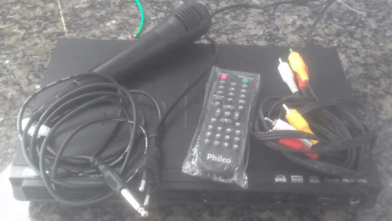 DVD Philco com Microfone Entrada Usb