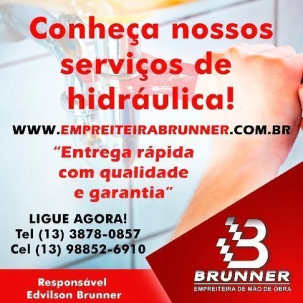 Empreiteira Brunner Serviços de Hidráulica