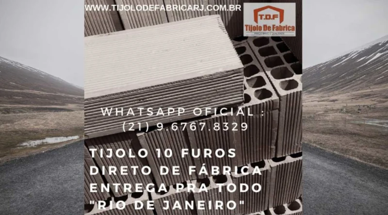 Tijolo Direto de Fábrica Whatsapp: (21) 9.6767.8329 Aperibe - RJ