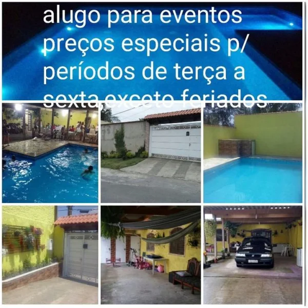 Alugo Casa com Piscina para Eventos