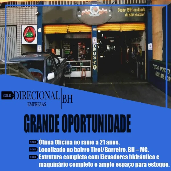 Vendo ótima Oficina no Bairro Tirol - Barreiro, Belo Horizonte, MG