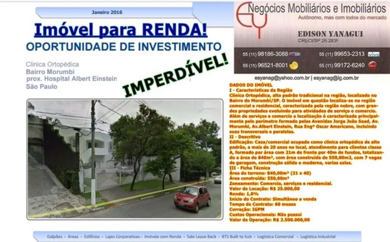 Ativos com Renda, para Renda e Usos do Próprios Interessado
